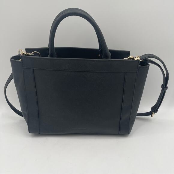 REBECCA MINKOFF Purse Monroe Tote Shoulder Bag Satchel Leather Gold Hardware - Picture 4 of 15